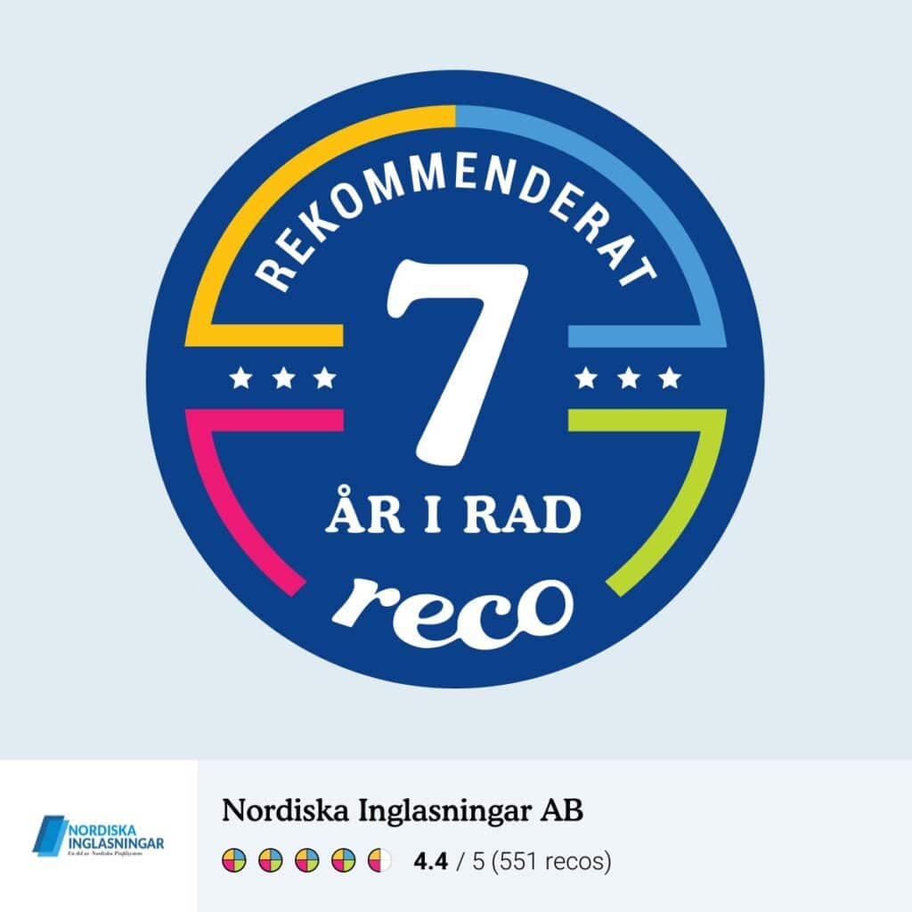 Rekommenderat företag 7 år i rad
